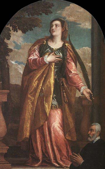 St. Lucy and a Donor